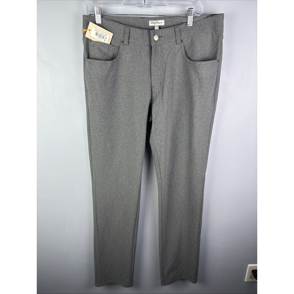 Peter Millar Brevard Classic Fit Performance Flannel 5 Pocket Golf Pants 34/34